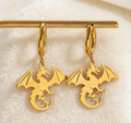 Gothic Western Dragon Pendant Necklace