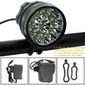2 IN 1 Bicycle Headlight Bike Light Front Head Lamp Cycling Flashlight Mountain Bicycle Front Light With 6400mAh/8400mAh Rechargeable Battery Pack 3 Modes Bike Front Headlamp
