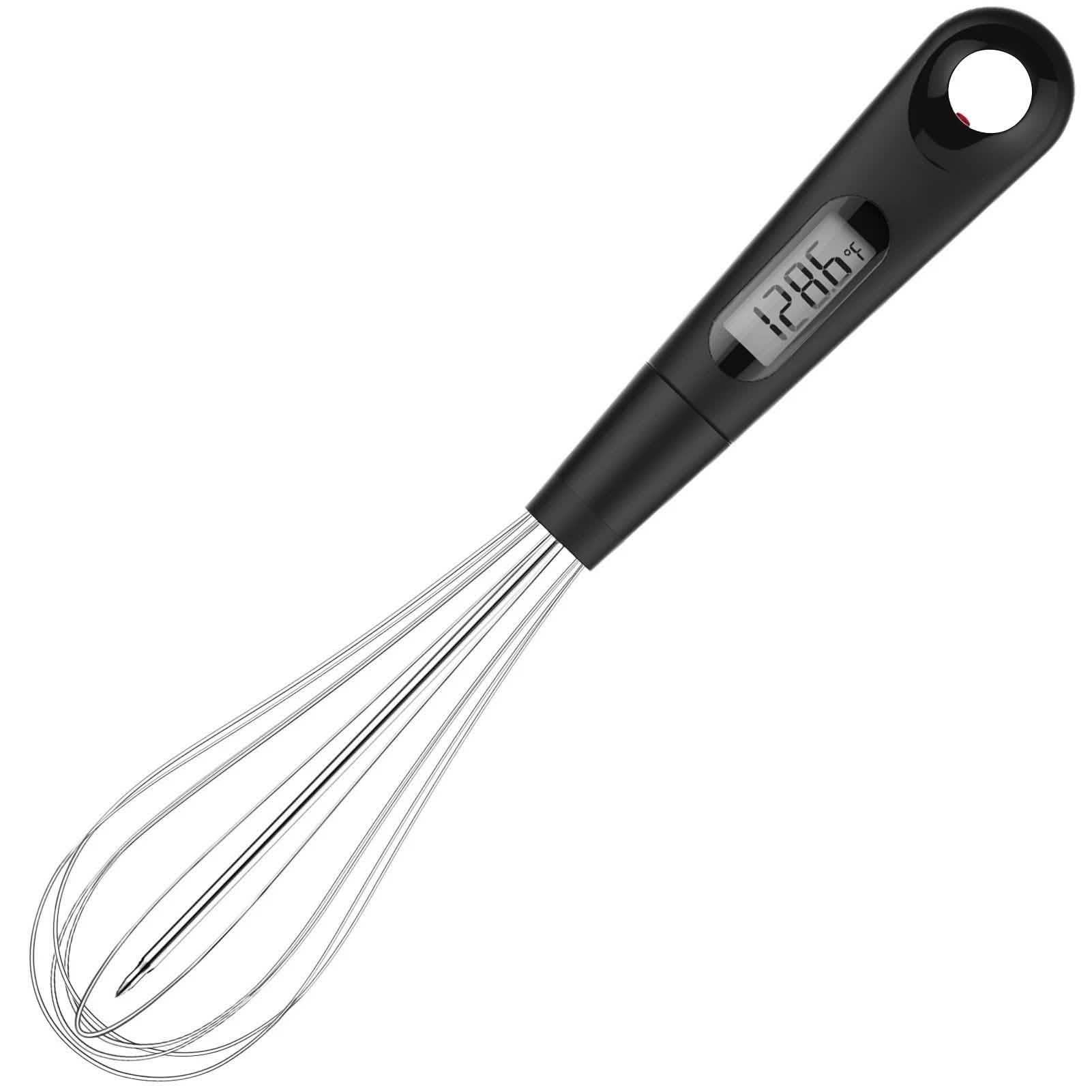2-in-1 Instant Read Food Thermometer and Egg Whisk