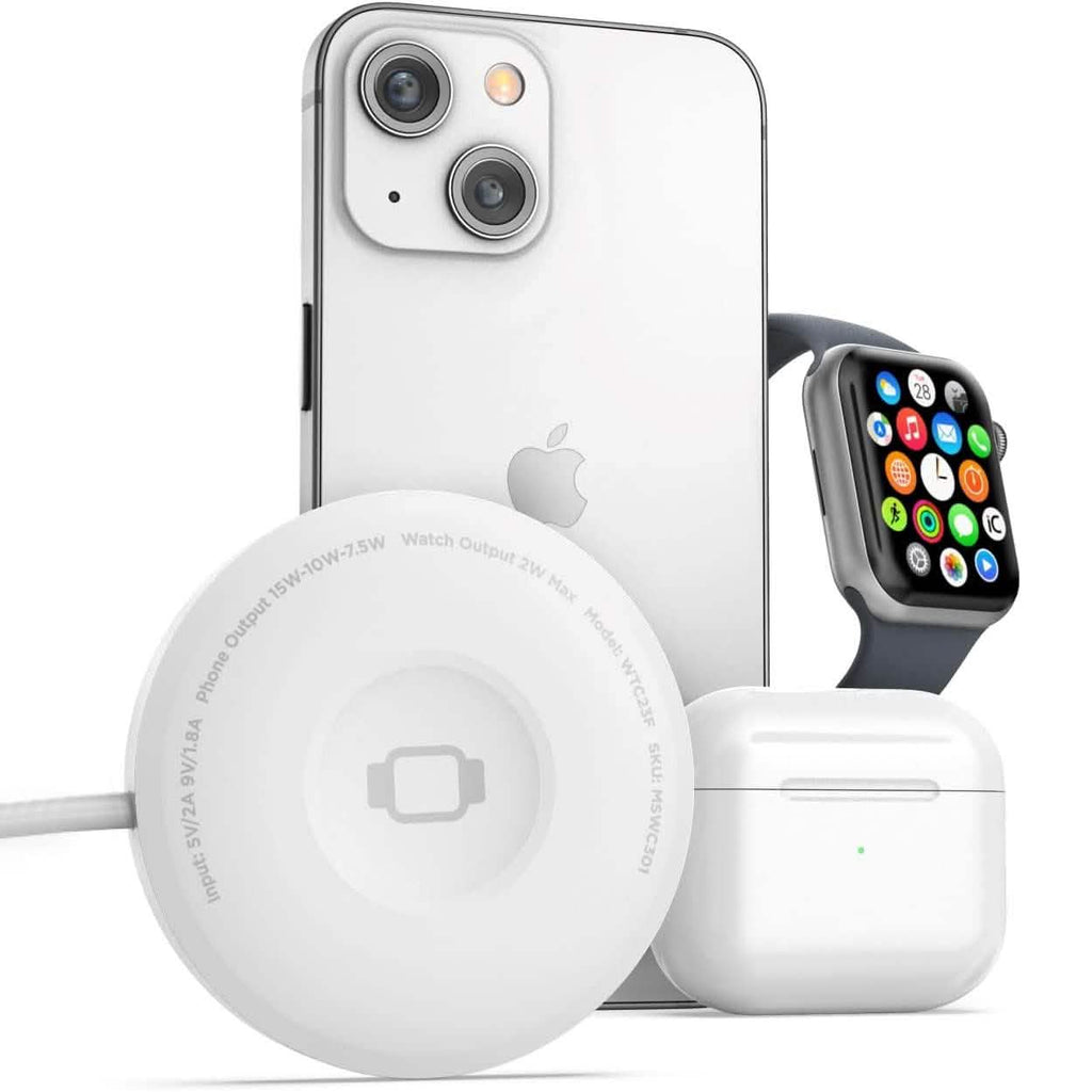2-in-1 Magnetic Wireless Charger for Both Apple Watch and iPhone