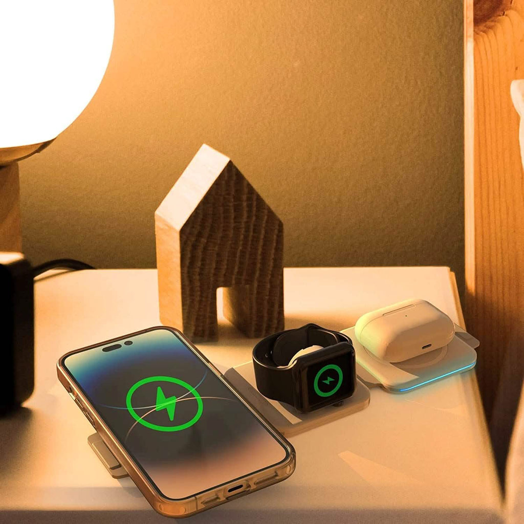 2-Pack: 3-in-1 Travel Charging Station for AirPods, Apple Watch and iPhone