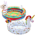 2-Pack: 47" Unicorn and Llama Inflatable Kiddie Pools