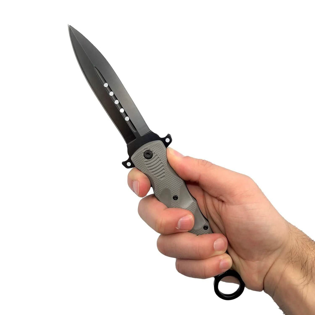 2-Pack: 6" Finger Loop Knife with ABS Handle