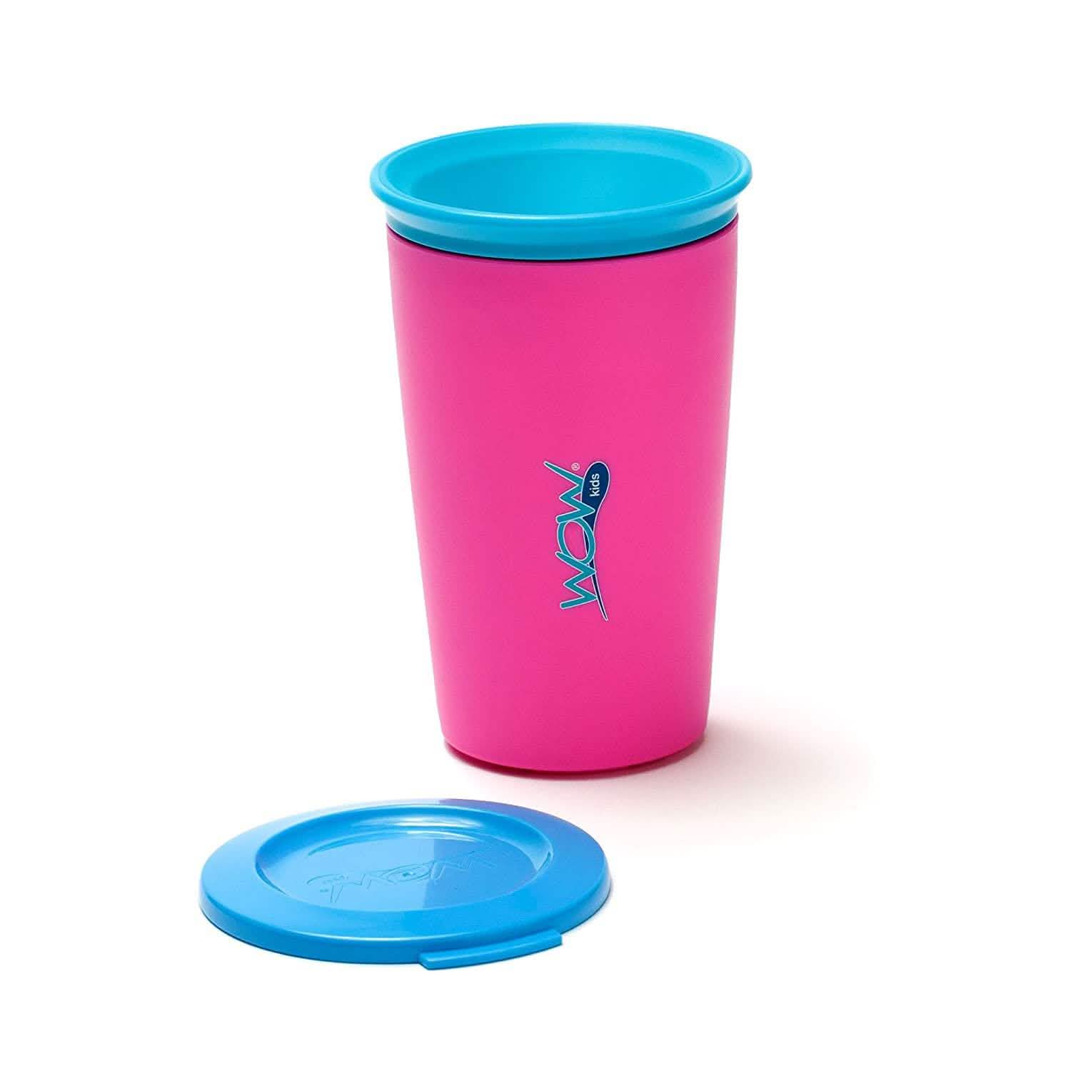 2-Pack: 9 Oz 360 Spill Free Wow Drinking Cup for Kids