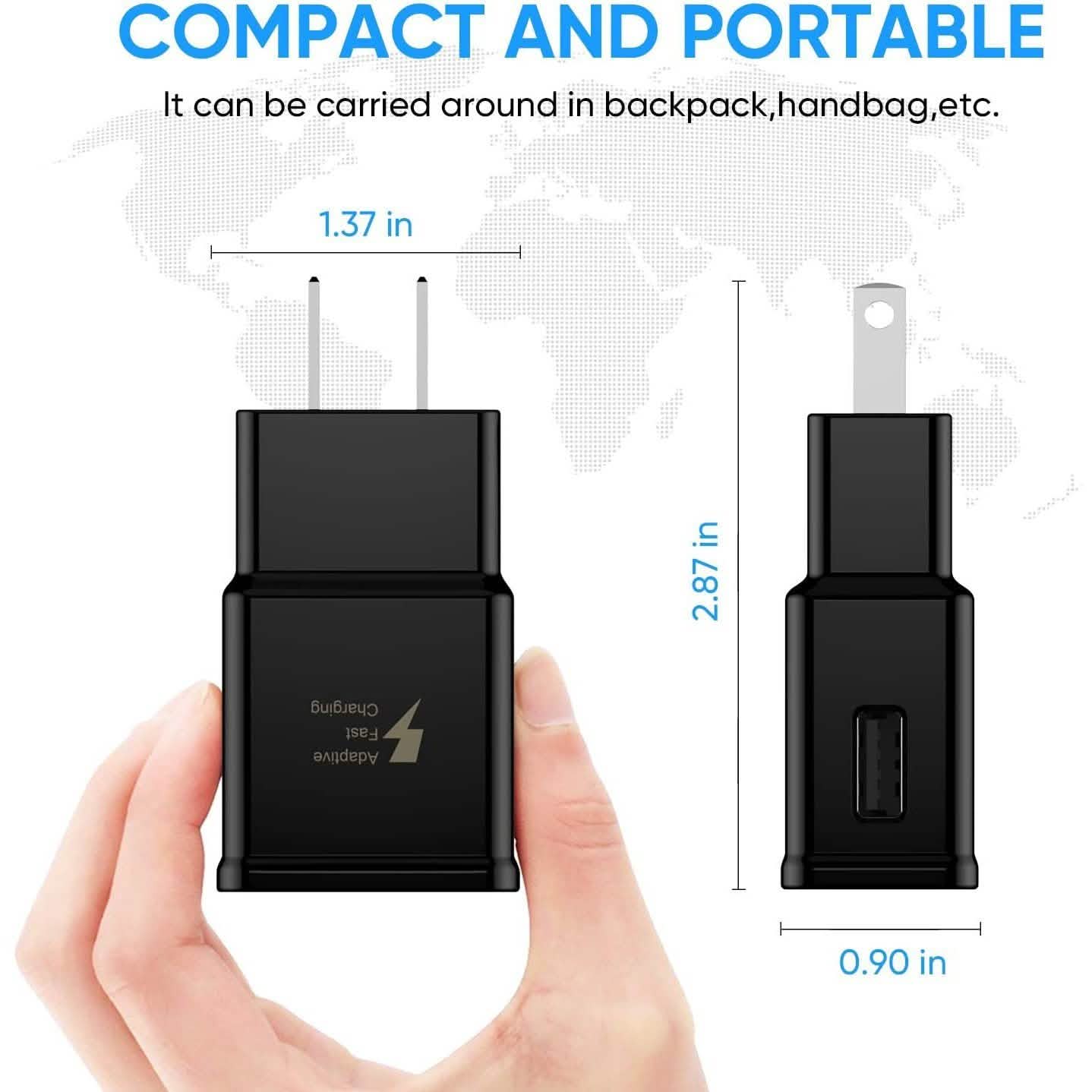 2-Pack: Adaptive Fast Charging Wall Charger