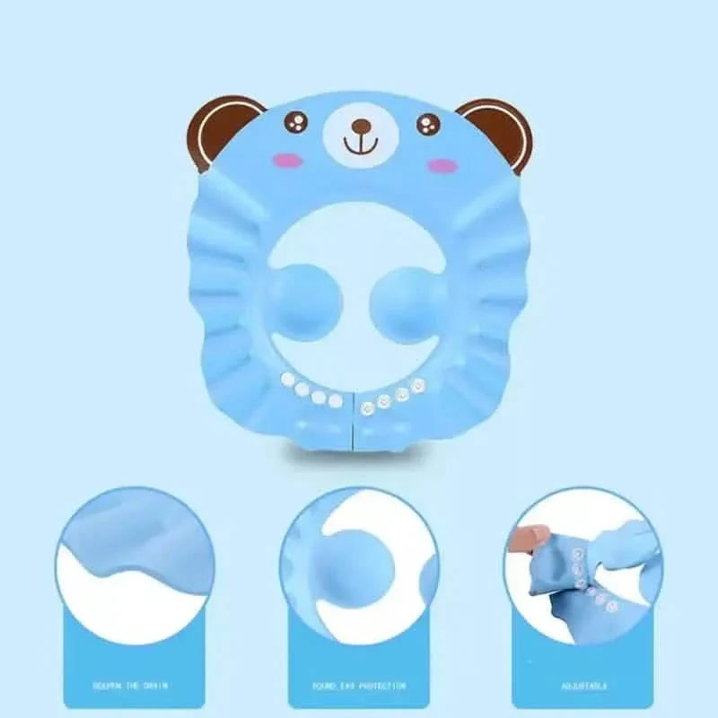 2-Pack: Baby Shower Cap Shield Adjustable