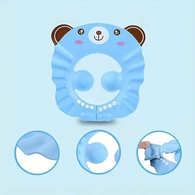 2-Pack: Baby Shower Cap Shield Adjustable