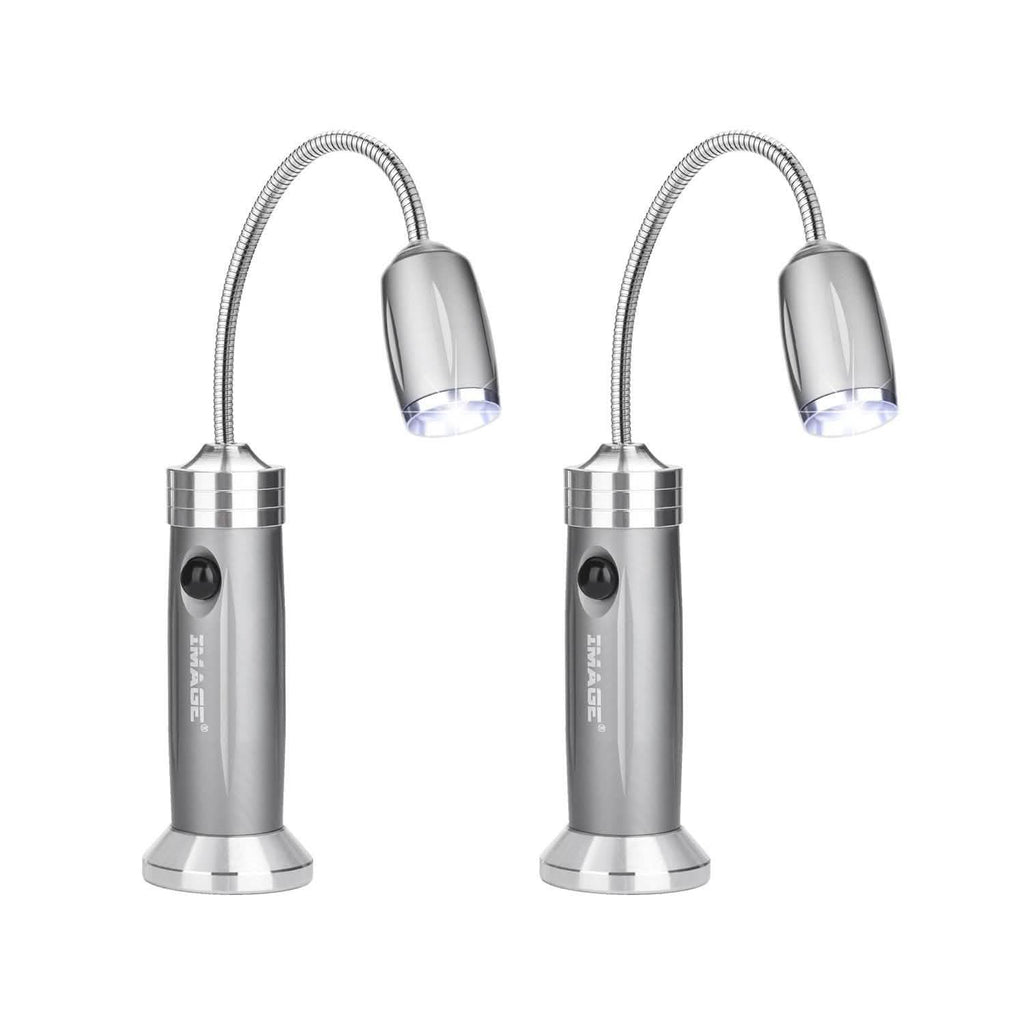 2-Pack: BBQ Grill LED Flashlight Goose Neck Outdoor Lamp