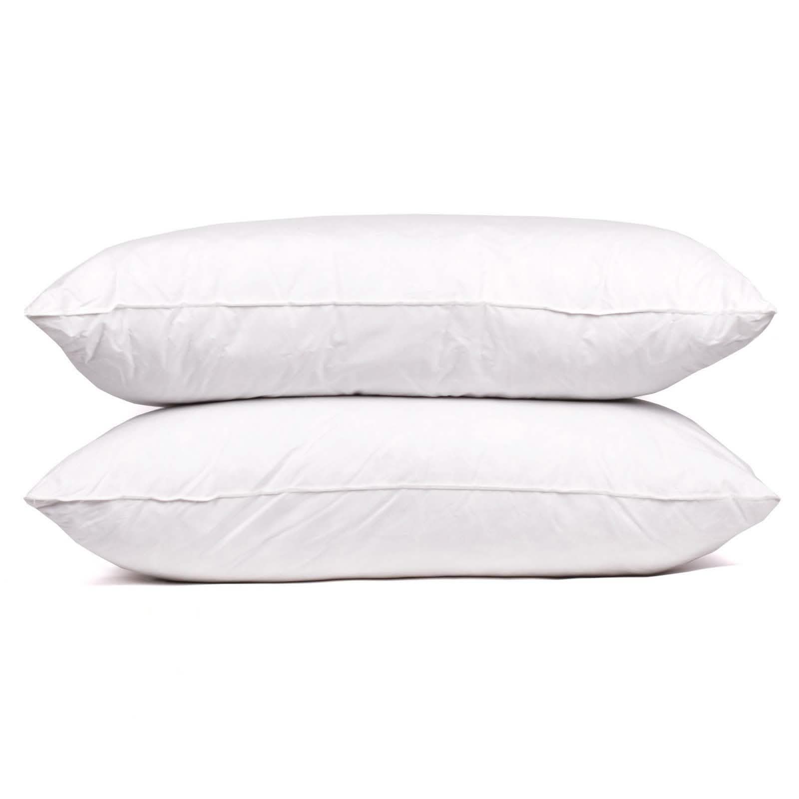 2-Pack: Beauty Sleep 100% Cotton-Covered Duck Feather Pillows