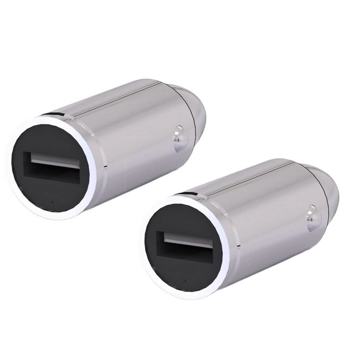2-Pack: Bracketron Xventure Silver Bullet 2.4 AMP Car Charger
