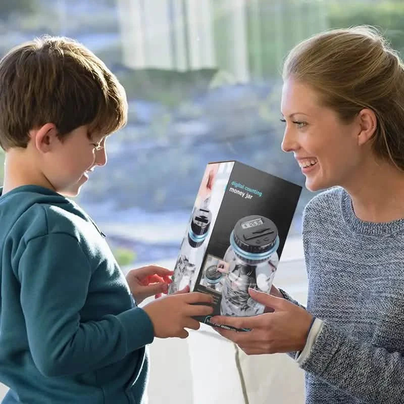 Digital Counting Money Jar