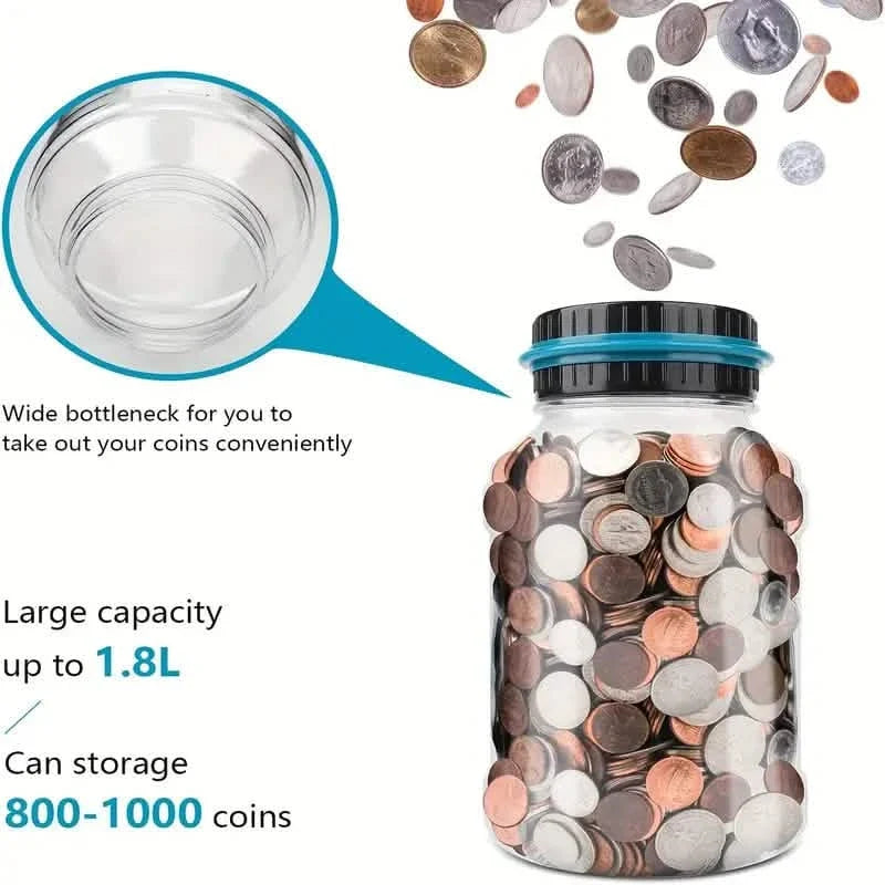 Digital Counting Money Jar