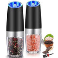 2-Pack: Gravity Electric Salt Pepper Grinder