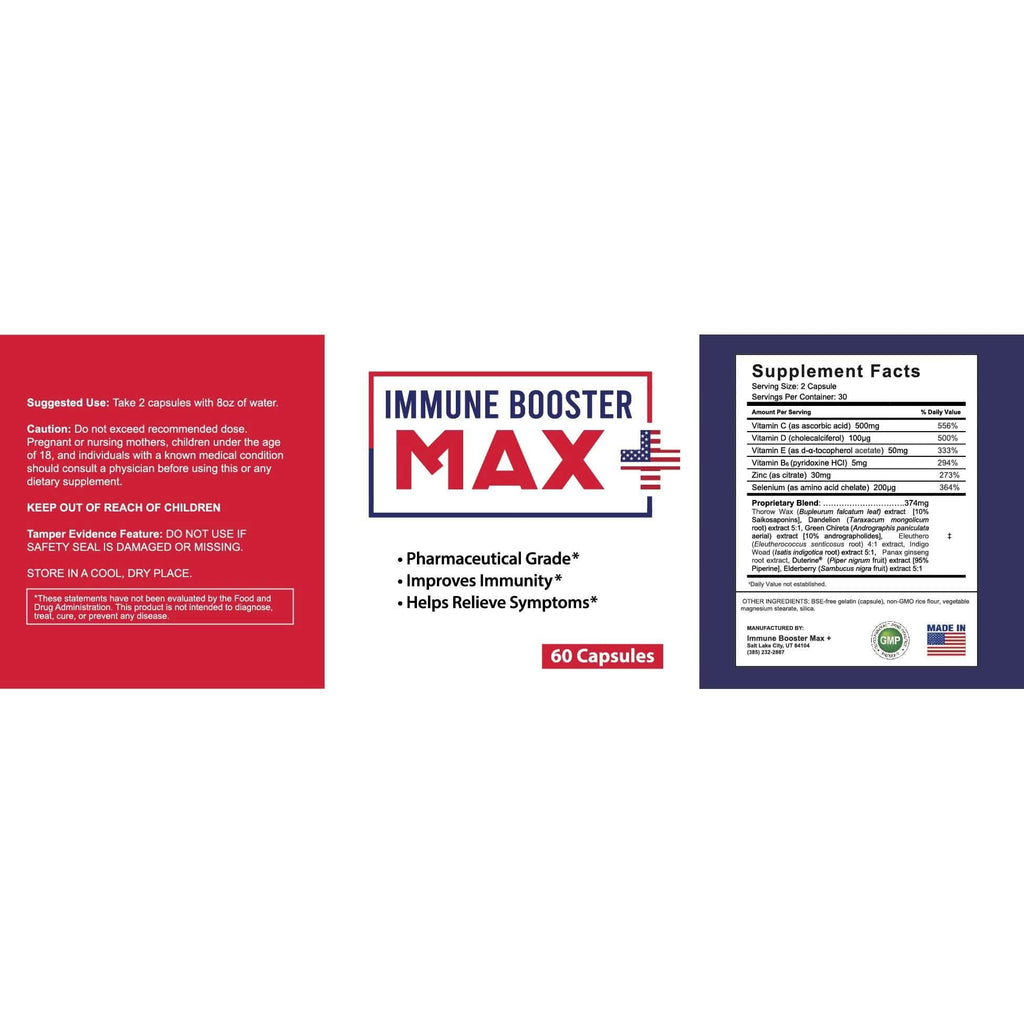 2-Pack: Immune Booster Max+ Supplement