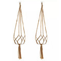 2-Pack: Indoor Outdoor Hanging Pot Rope Net Macrame Plant Hanger