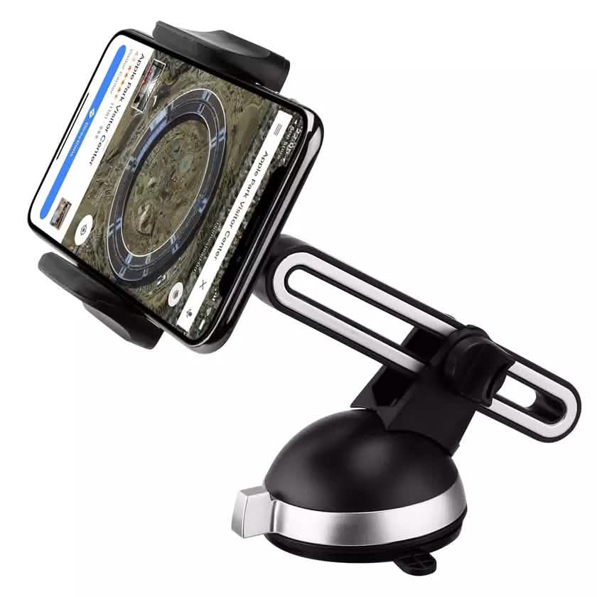 2-Pack: LAX Extendable Car Mount Holder for Cellphone with Adjustable Clamp