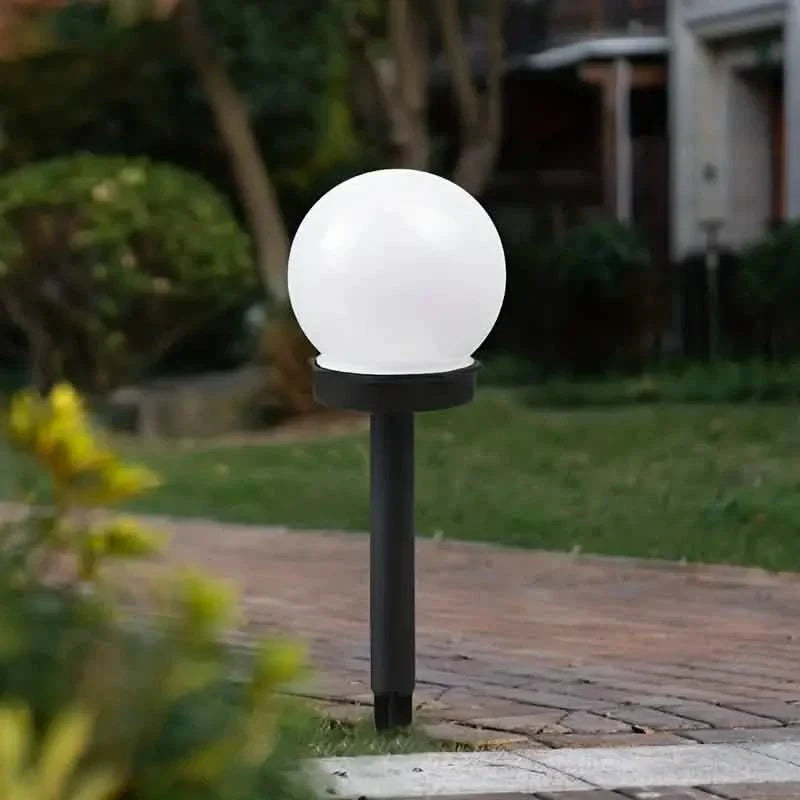2-Pack: Solar LED Globe Powered Garden Light