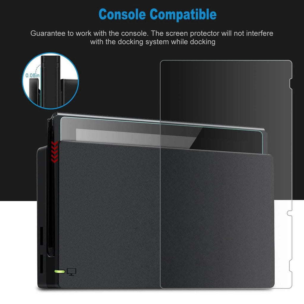 2-Pack: Tempered Glass Screen Protector for Nintendo Switch