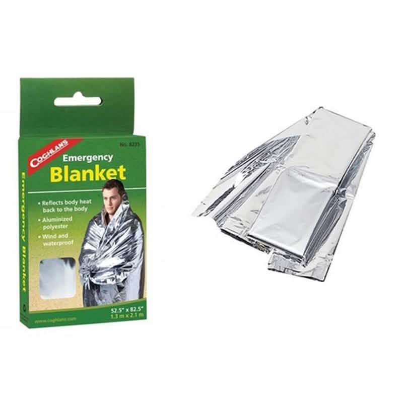 2-Pack: Windproof Aluminum Foil Emergency Blanket For Camping First Aid Blanket