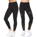 2-Pack: Women's Active High Waist 7/8 Leggings With Motto Mesh And Pockets