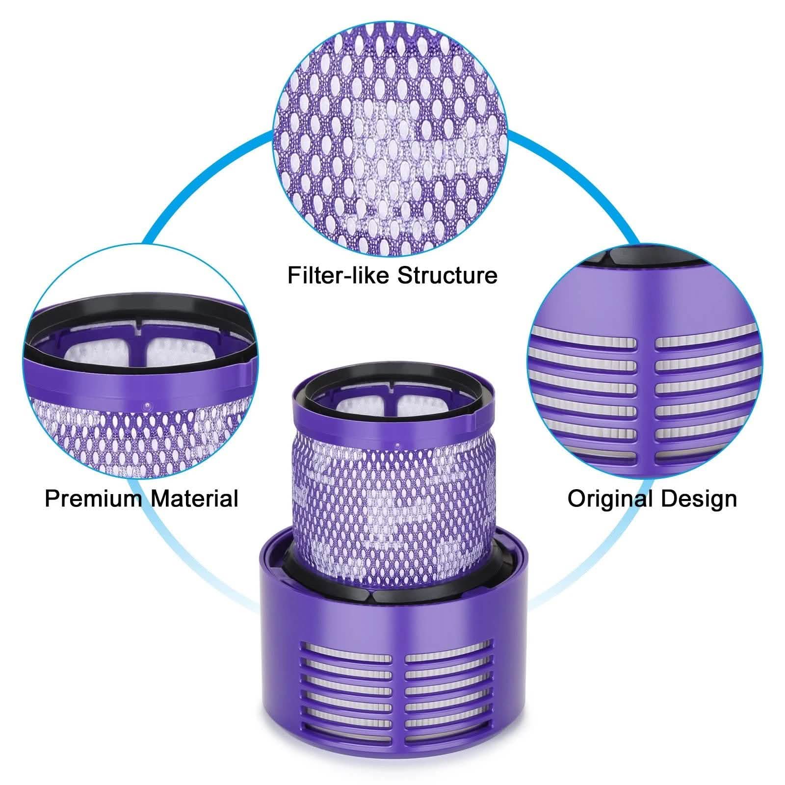 2-Packs: Vacuum Filter Replacement for Dyson V10 Series