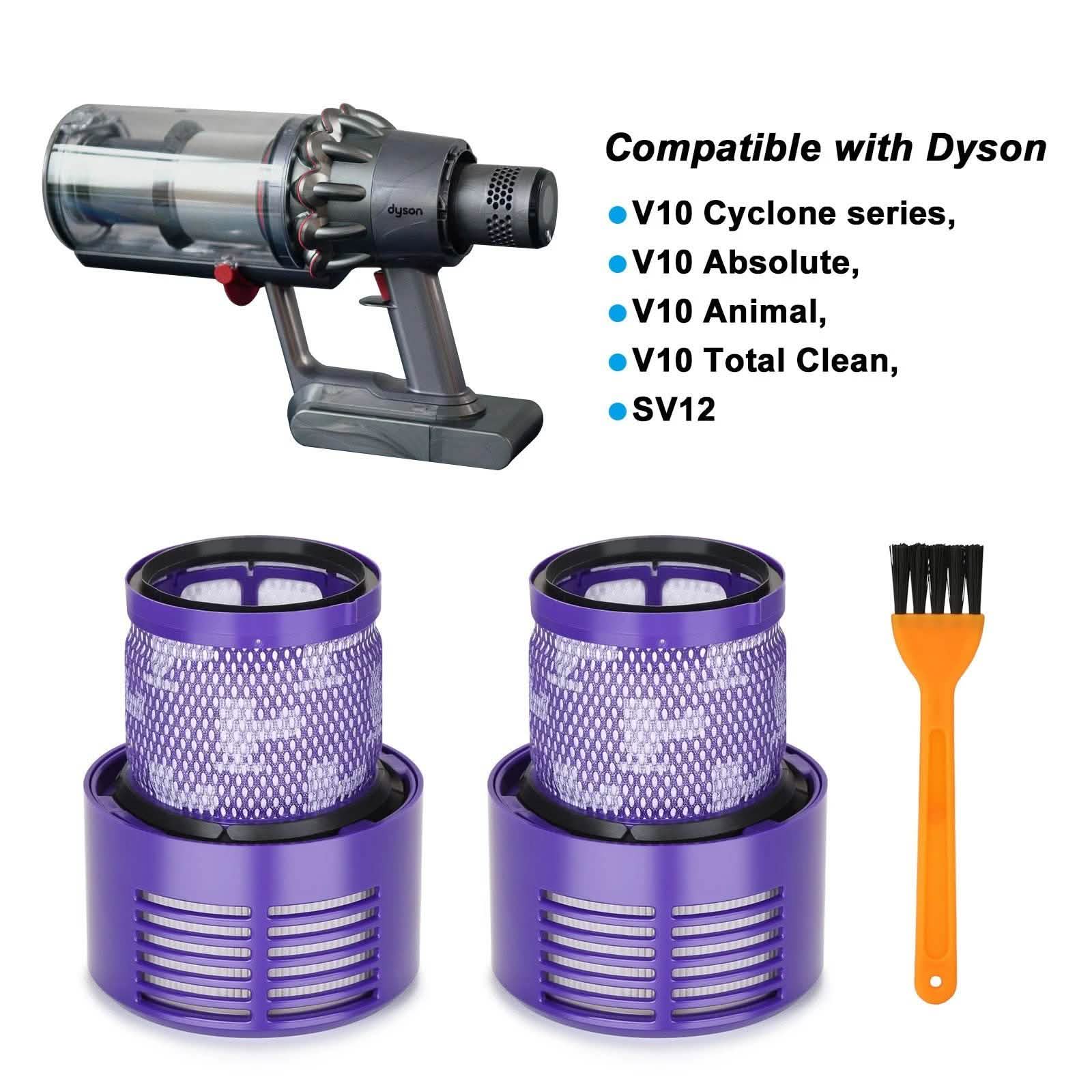 2-Packs: Vacuum Filter Replacement for Dyson V10 Series