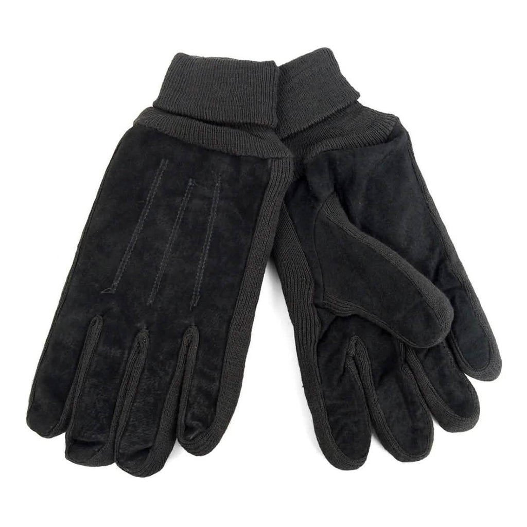 2-Pair: Men's Genuine Winter Gloves with Soft Acrylic Lining