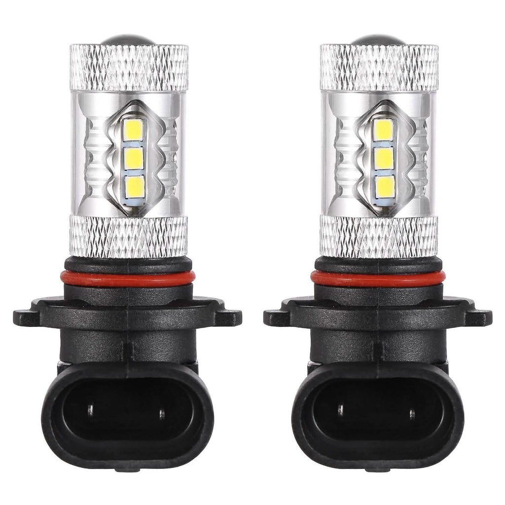 2-Piece: 980LM 80W 9006 HB4 LED Fog DRL Light Bulb