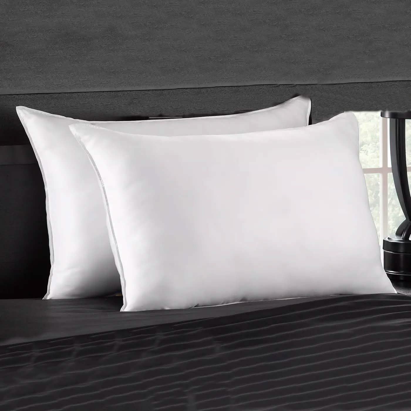 2-Piece Set: Signature Plush Allergy Resistant Sleeper Gel Fiber Pillow