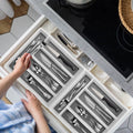2-Piece: Silverware Utensil Organizer