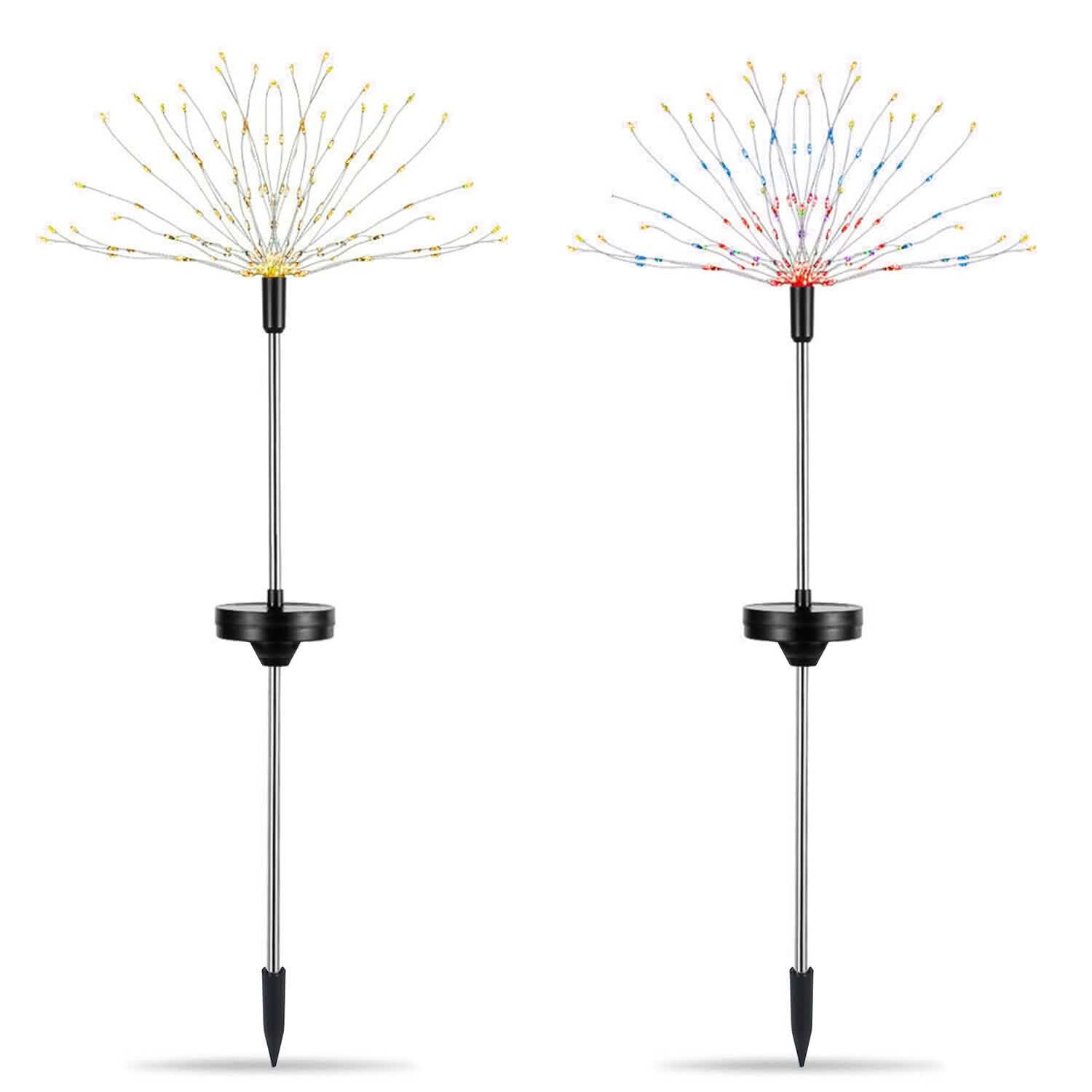 2-Piece: Solar Powered Starburst Garden Lights