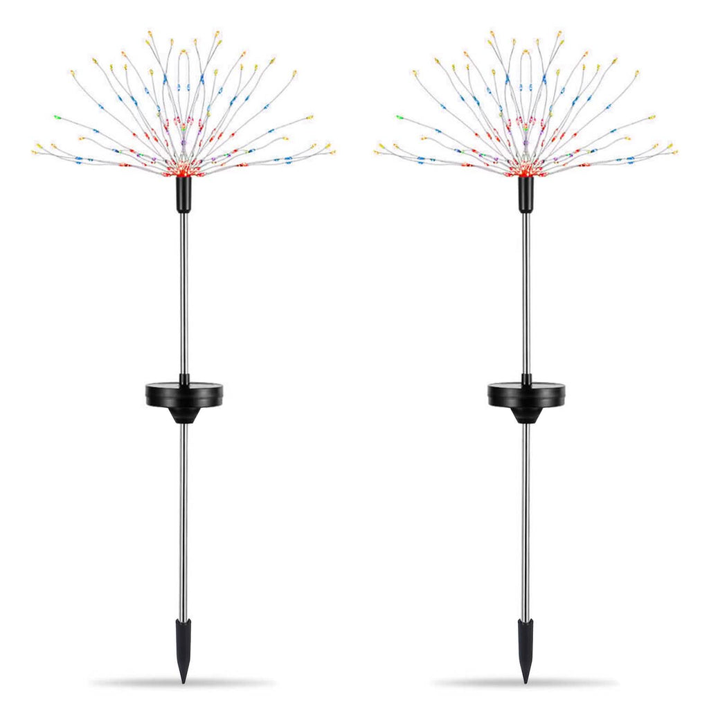 2-Piece: Solar Powered Starburst Garden Lights
