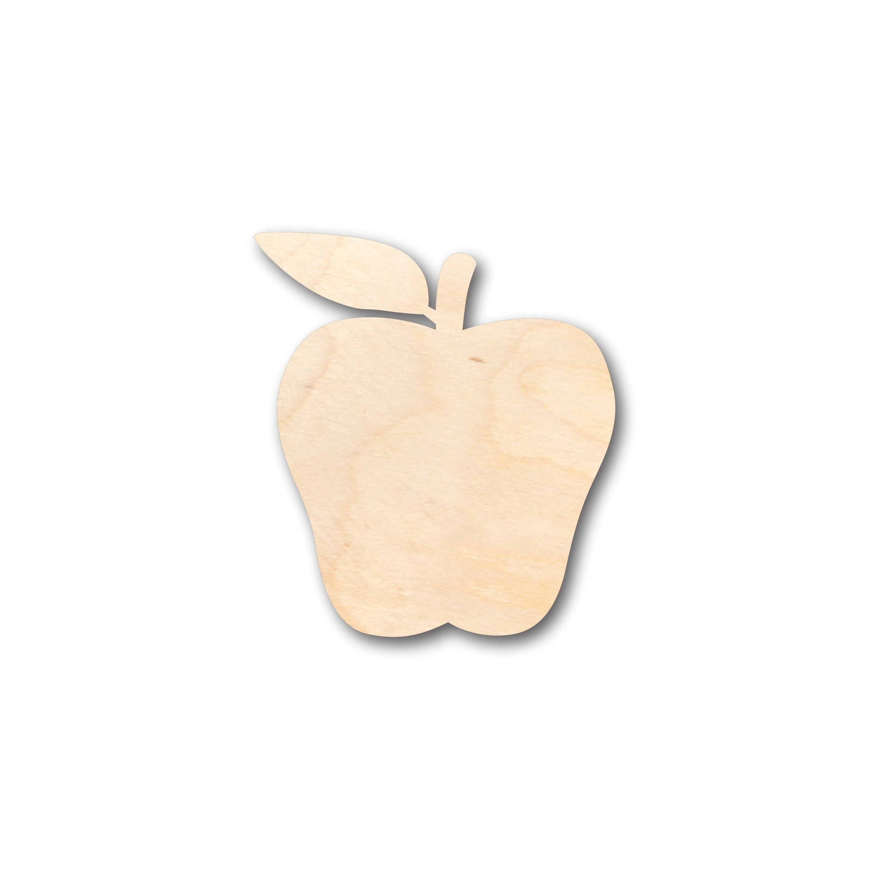 Unfinished Wood Red Delicious Apple Shape - Craft - up to 46" DIY