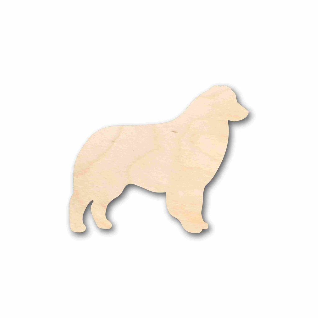 Unfinished Wood Australian Shepard Dog Silhouette - Craft- up to 46" DIY