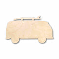 Unfinished Wood Beach Bus Surf Board Silhouette - Craft- up to 46" DIY