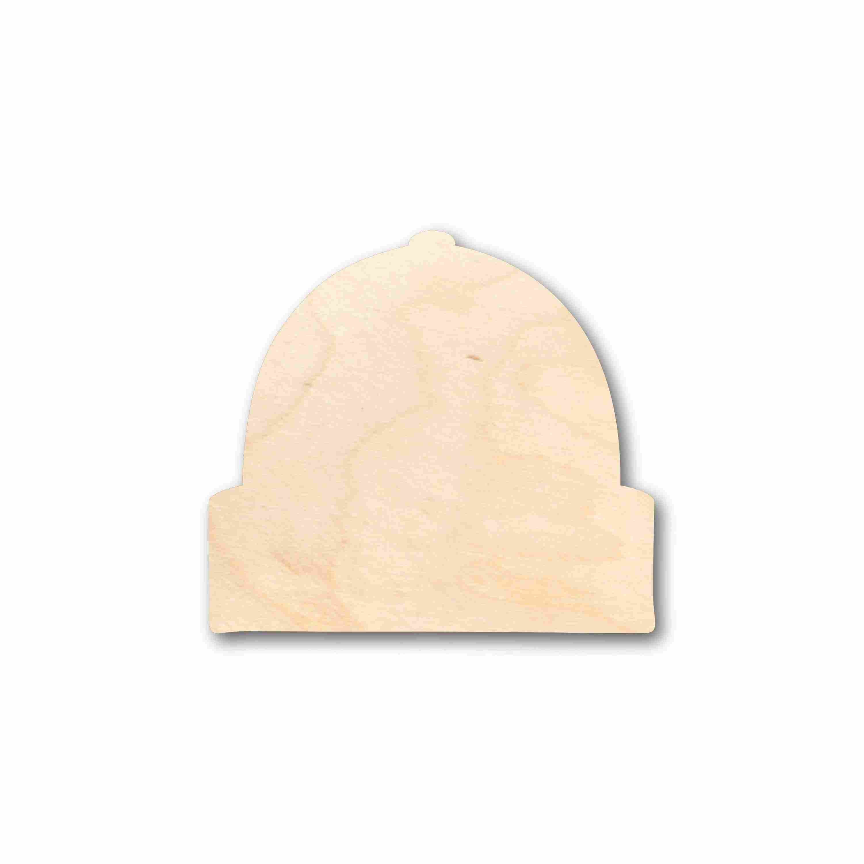 Unfinished Wood Beanie Hat Silhouette - Craft- up to 46" DIY
