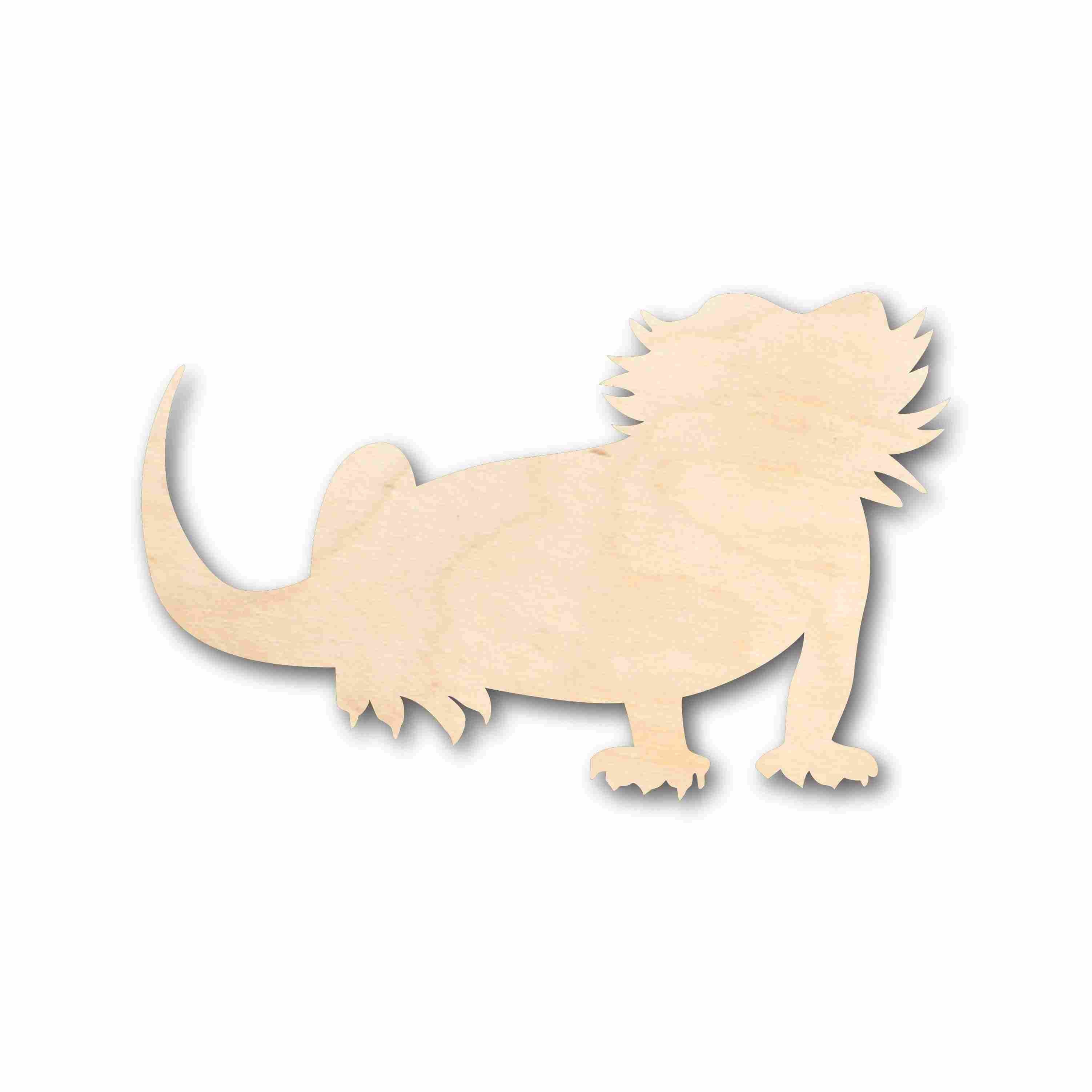 Unfinished Wood Bearded Dragon Silhouette - Craft- up to 46" DIY