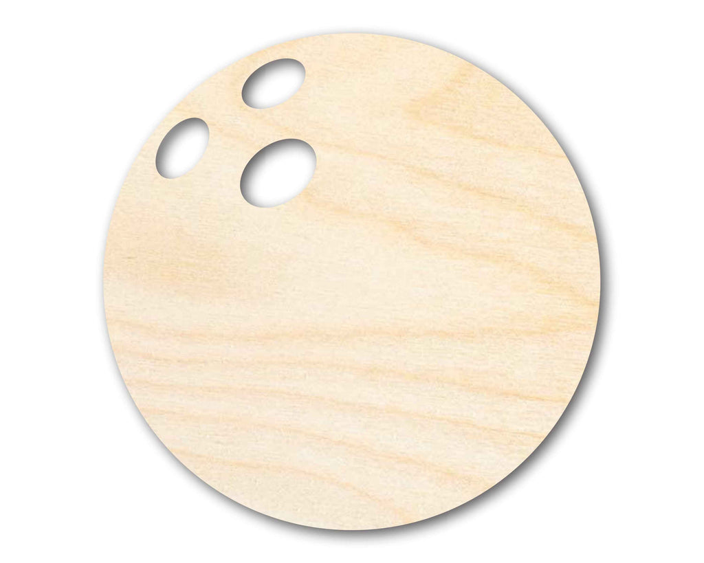 Unfinished Wood Bowling Ball Silhouette - Craft- up to 46" DIY