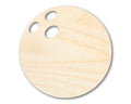 Unfinished Wood Bowling Ball Silhouette - Craft- up to 46" DIY