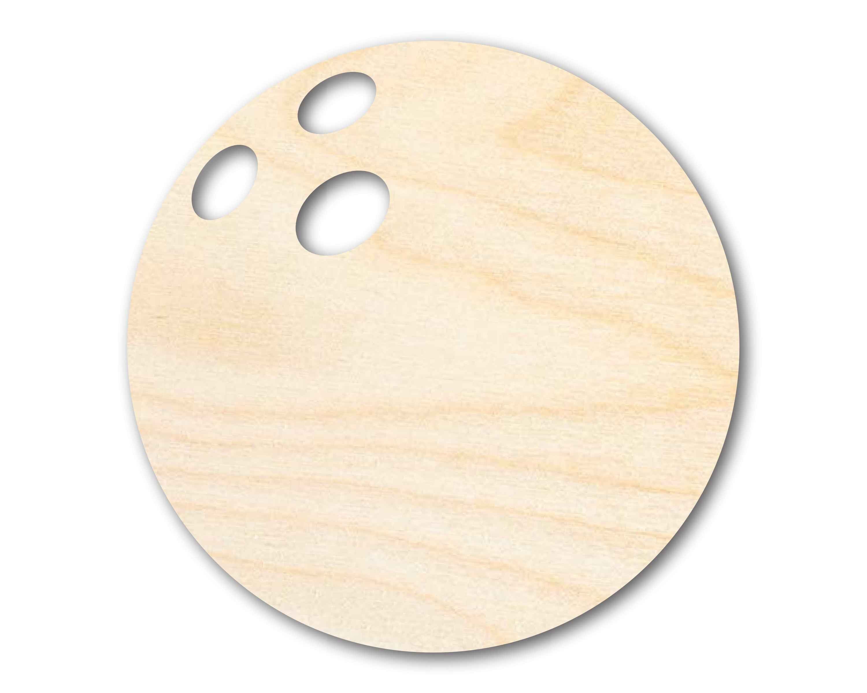 Unfinished Wood Bowling Ball Silhouette - Craft- up to 46" DIY