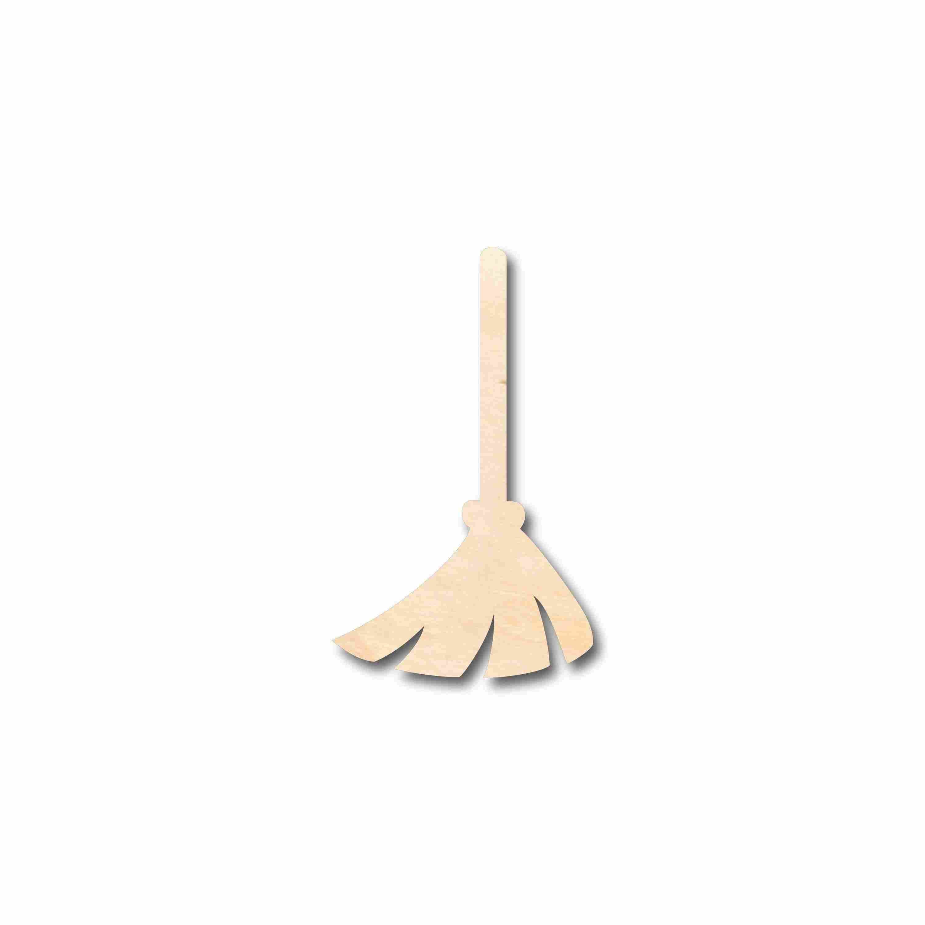 Unfinished Wood Broom Silhouette - Craft- up to 46" DIY