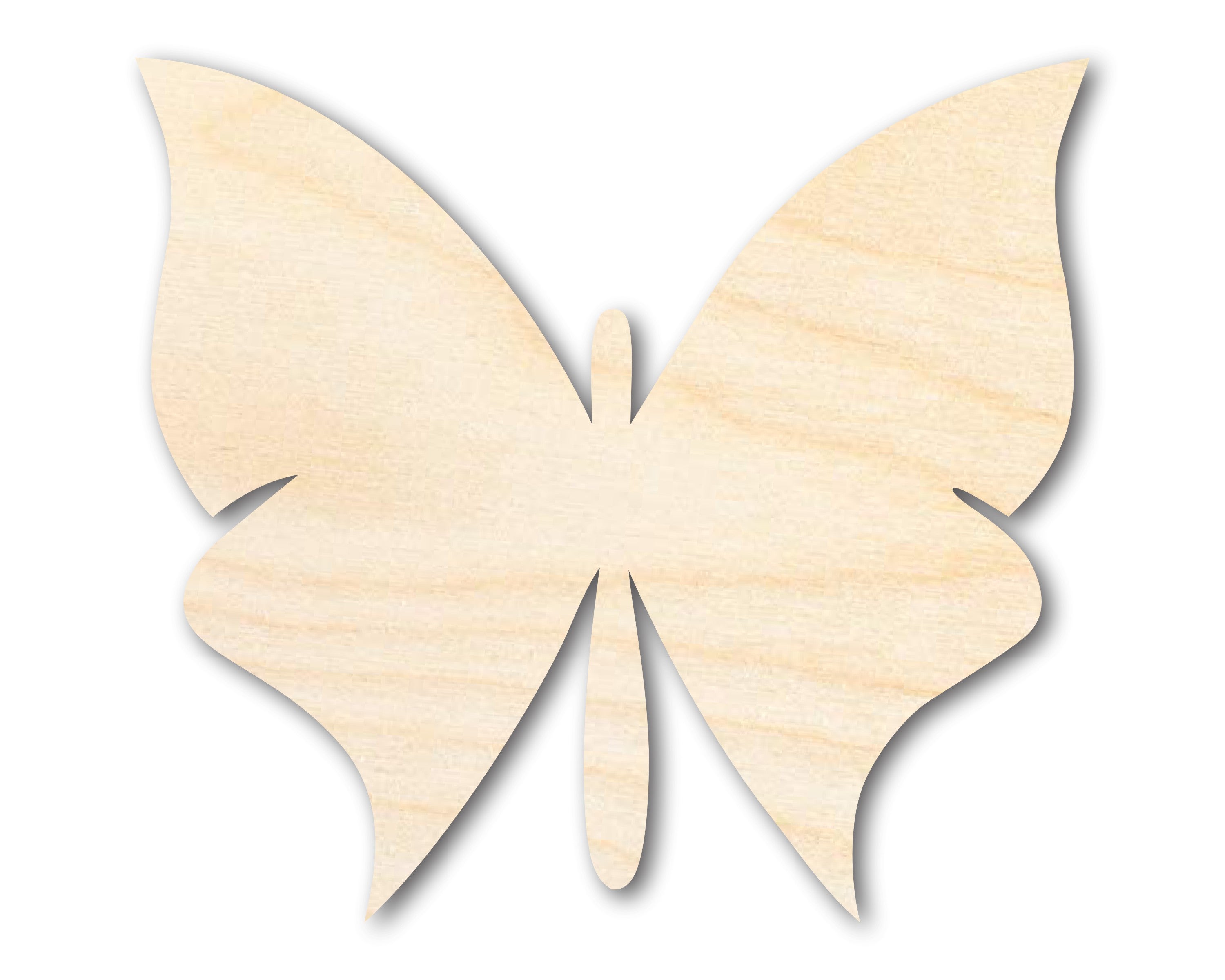 Unfinished Wood Butterfly Silhouette - Animal Craft - up to 46" DIY