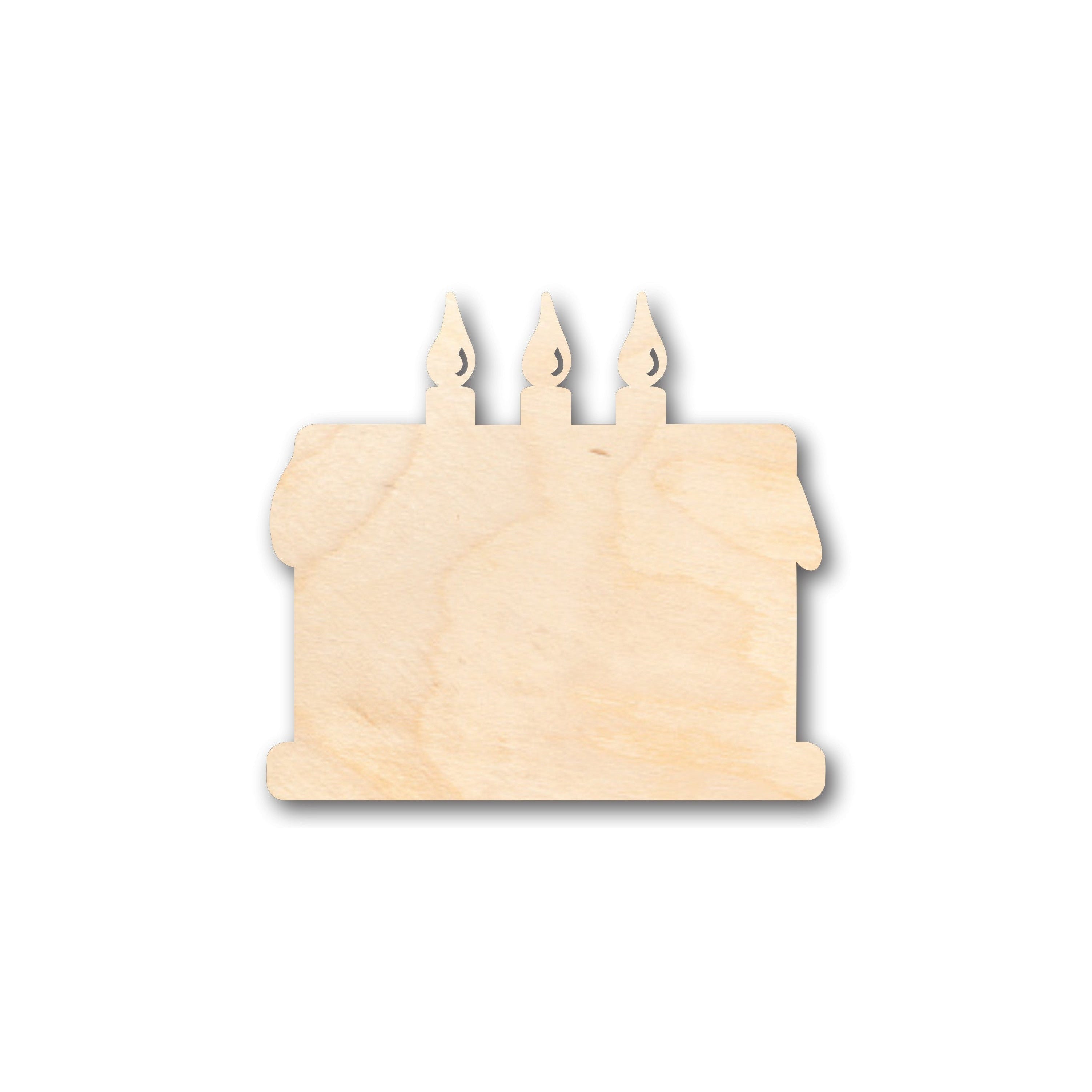 Unfinished Wood Cake Shape - Craft - up to 46" DIY
