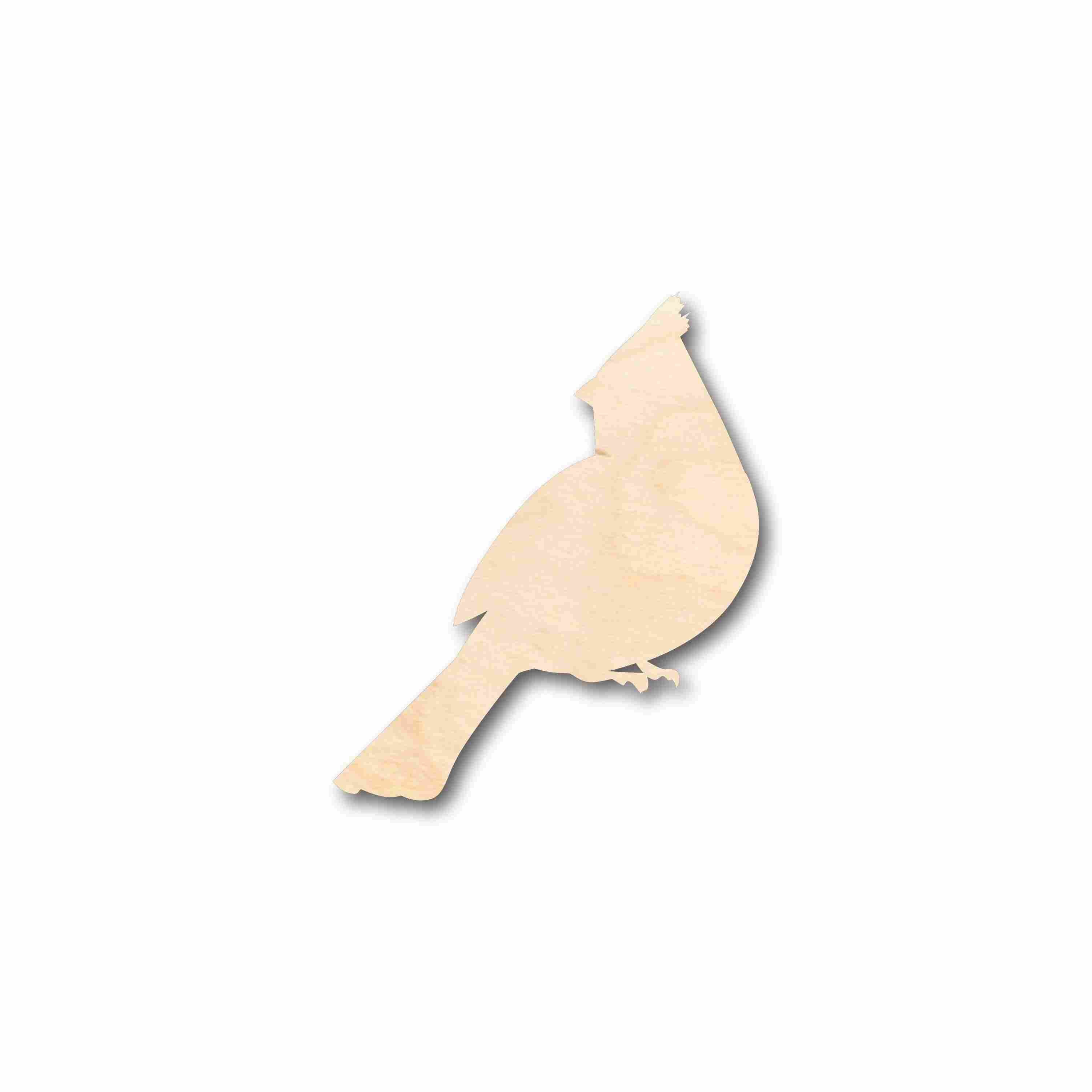 Unfinished Wood Cardinal Bird Silhouette - Craft- up to 46" DIY