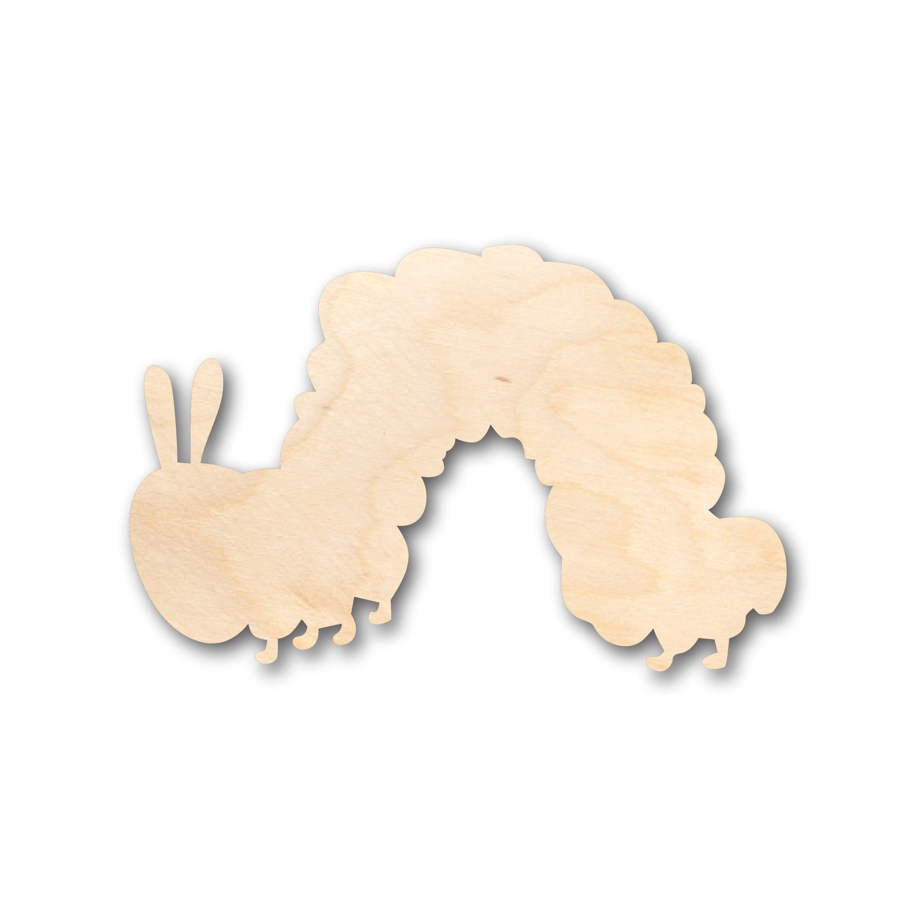 Unfinished Wood Caterpillar Shape - Craft - up to 46" DIY