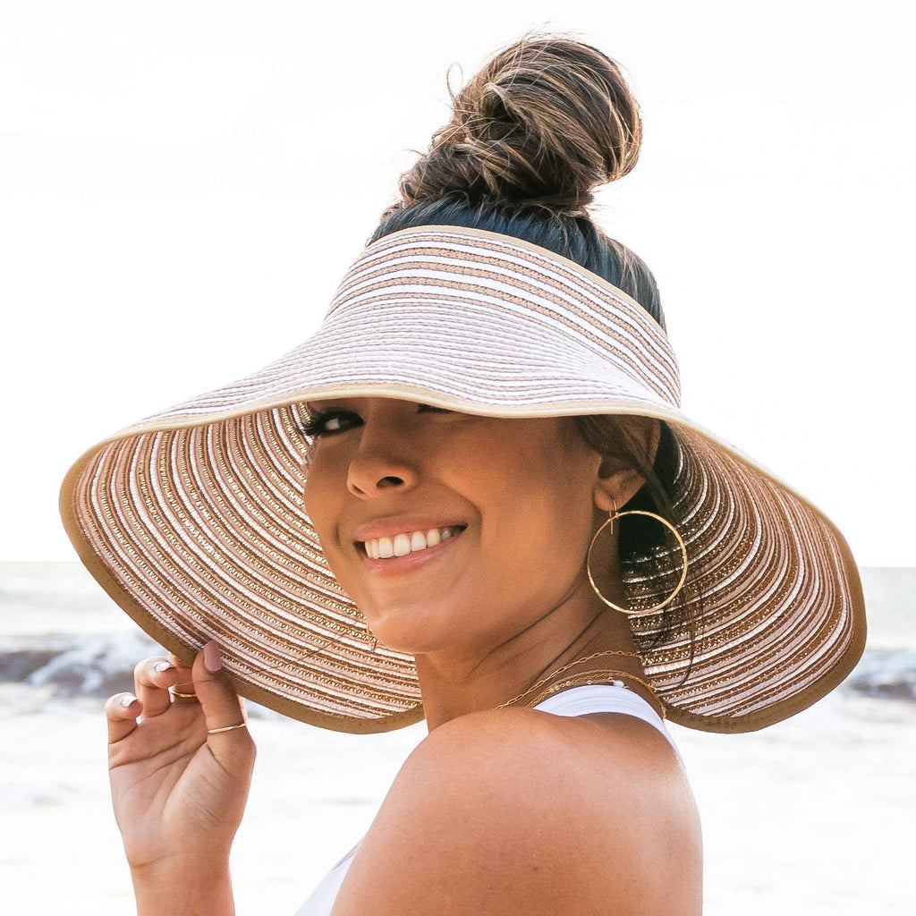Foldable Bow Stripe Visor