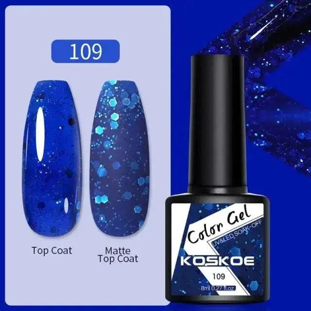 Spring Summer Nail Gel Polish Colorful UV LED Diamond Stylish Glossy and Matte Fashion Design For Womens