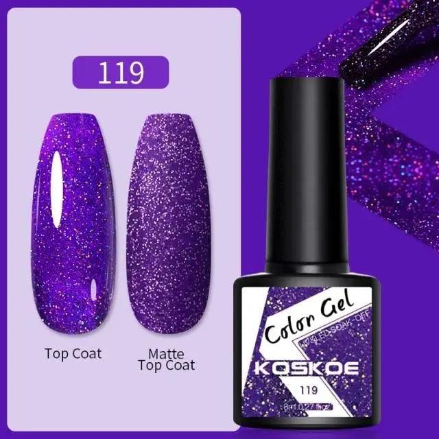 Spring Summer Nail Gel Polish Colorful UV LED Diamond Stylish Glossy and Matte Fashion Design For Womens