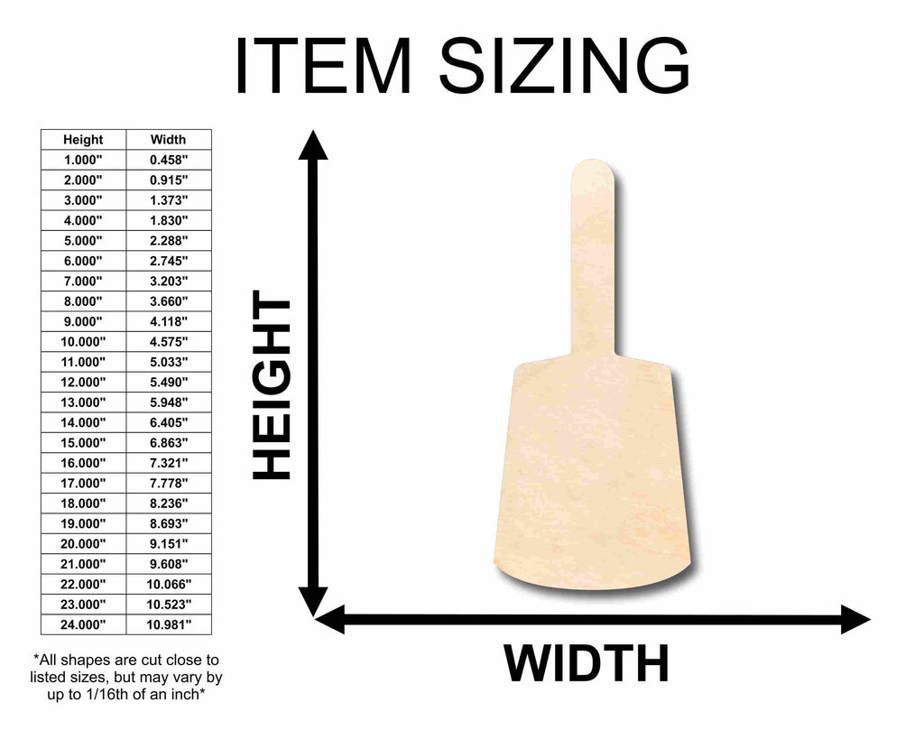 Unfinished Wood Cow Bell Silhouette - Craft- up to 46" DIY