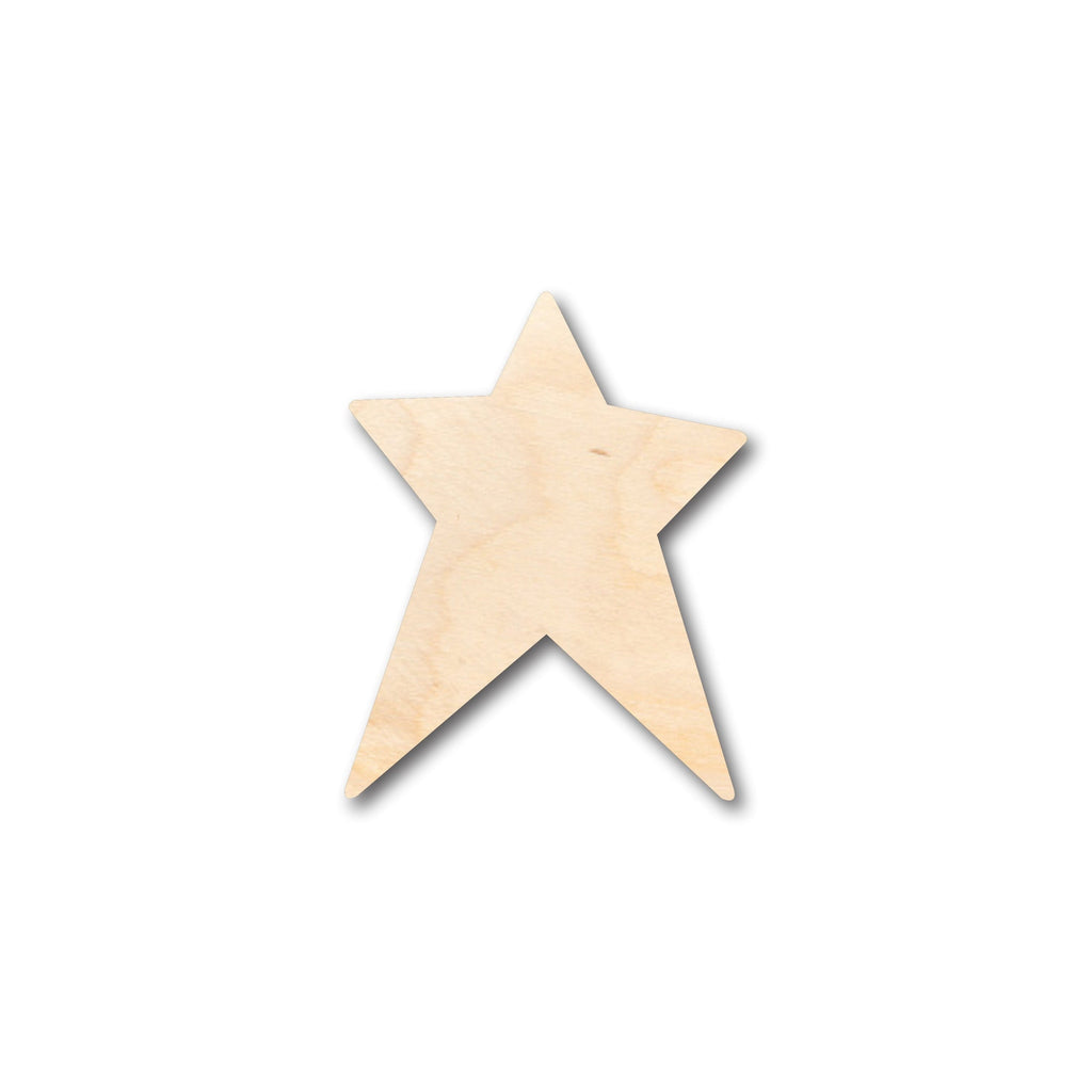 Unfinished Wood Unbalanced Star Shape - Craft - up to 46" DIY